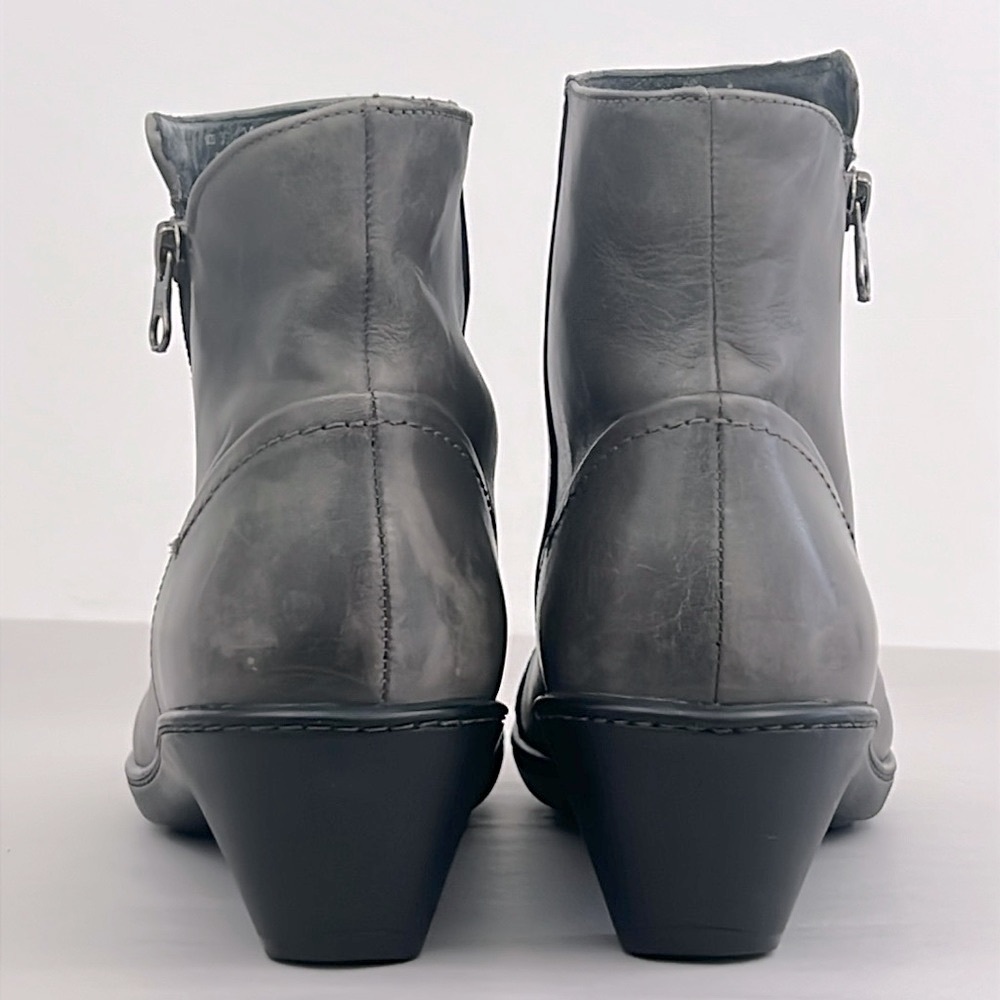 Dansko Billie Grey Ankle Boots Soft Leather Burnished Nappa Grey Womens SZ 8.5 9 - Picture 3 of 14